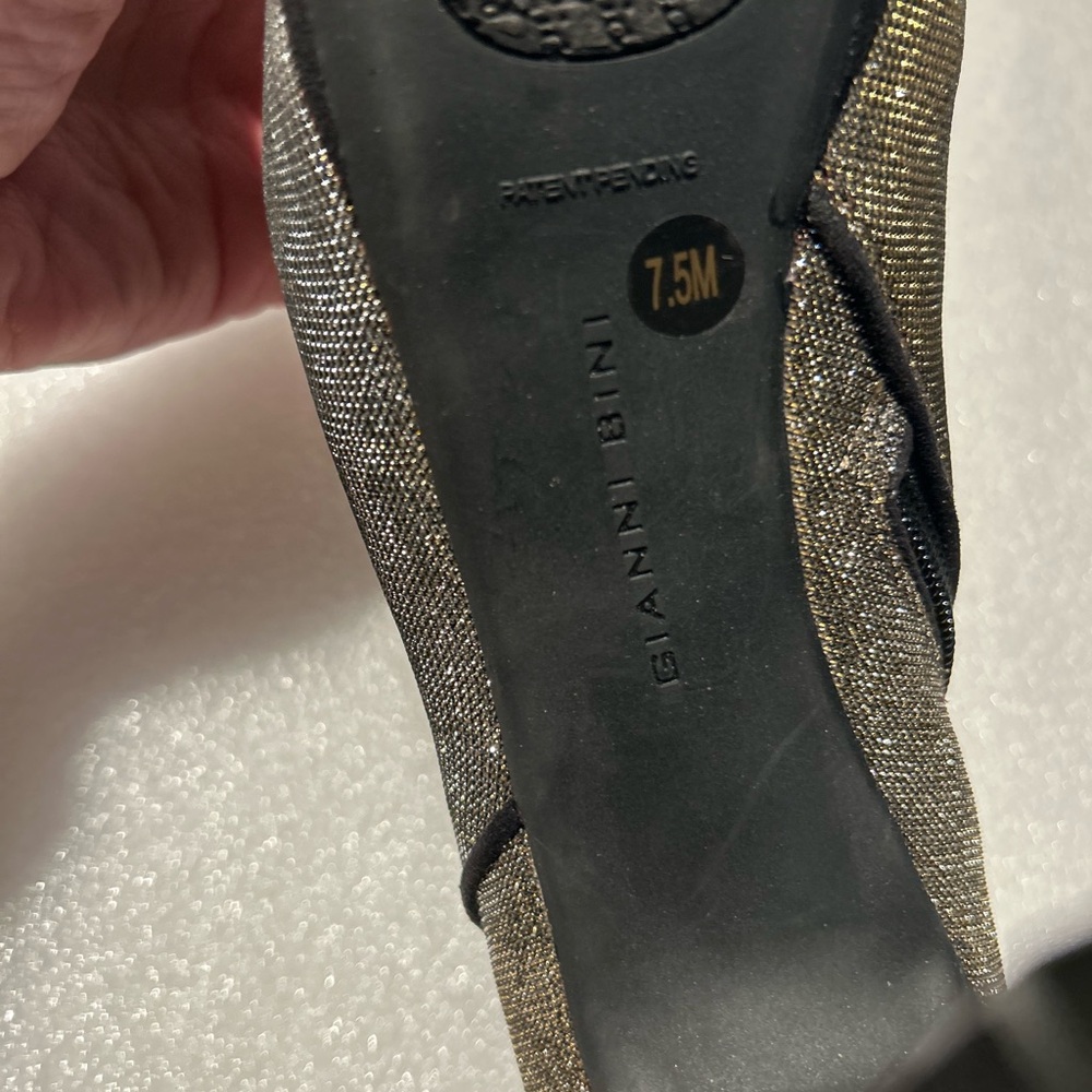 Gianni Bini Black, Gold and Silver Glitter Heels sz: 7.5 - Picture 9 of 11